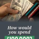 How would YOU spend $100,000? I've been hanging around with a group of money nerds this week, and we've been talking about this question. The answers are interesting. It's even more interesting when you start adding conditions to the question.