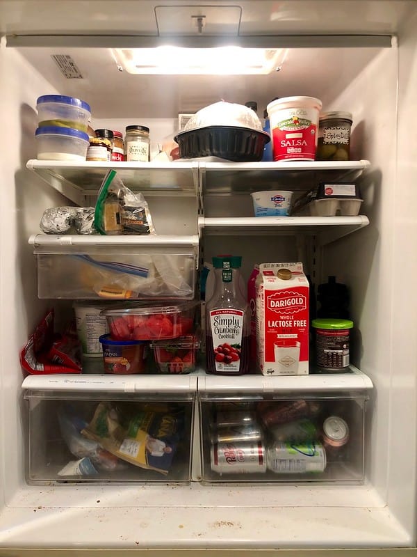 Our actual fridge at this very moment