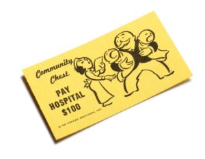 Monopoly Pay Hospital $100 Community Chest card