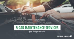 Learn more about 5 car maintenance services you can get for free + helpful tips on how NOT to get fooled by these freebies!