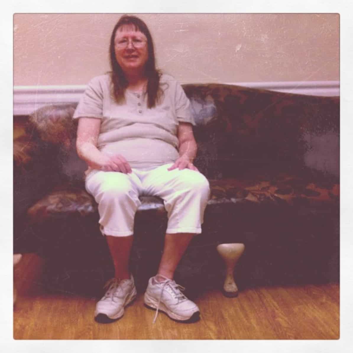 [Photo: Mom in the memory care unit at Happy Acres