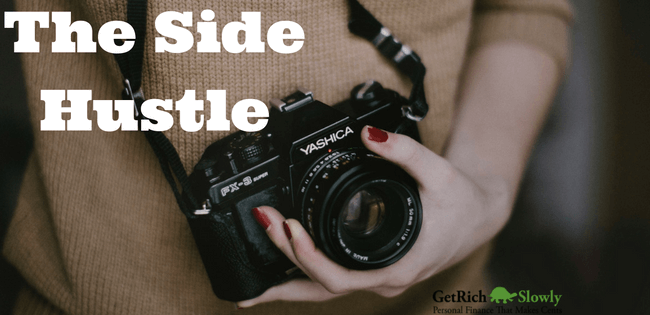 Photo illustration showing one of the best side jobs for extra cash photography
